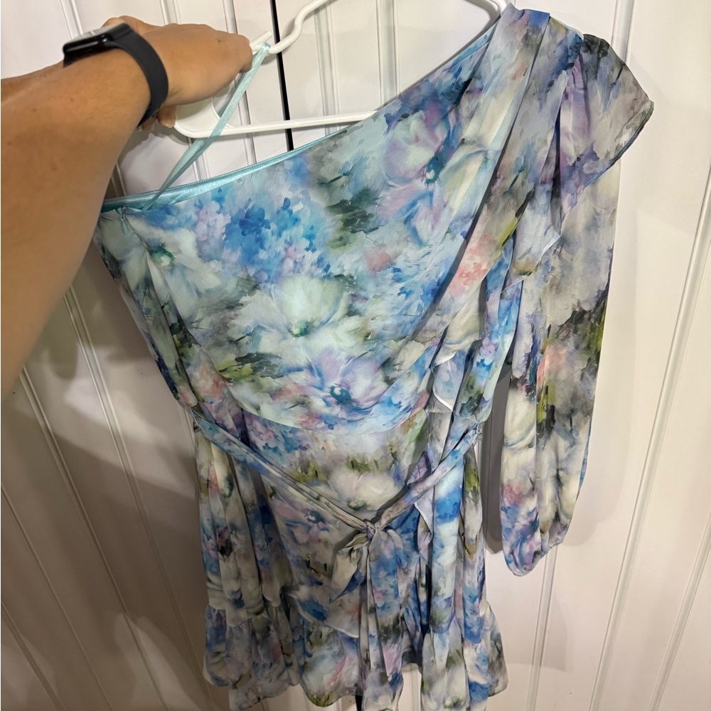 Alex Marie Blue Floral Dress